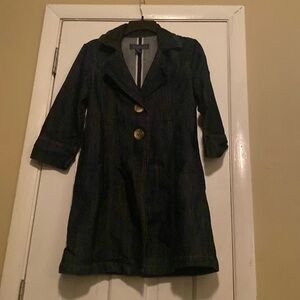 Blue jean long jacket